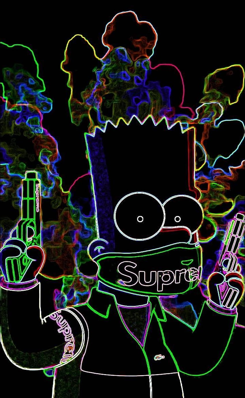 Download Cool Bart Simpson Swag Iphone Theme Wallpaper