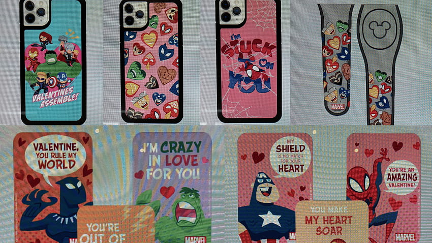 : New Marvel Valentine MagicBands, Phone Cases and Magnets Debut in MaDe Kiosks at Walt Disney World HD wallpaper