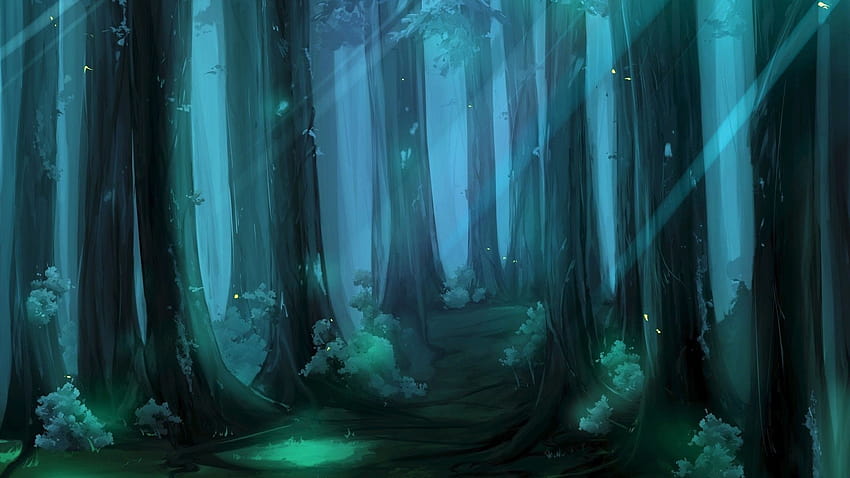 Anime Original Forest HD wallpaper  Peakpx