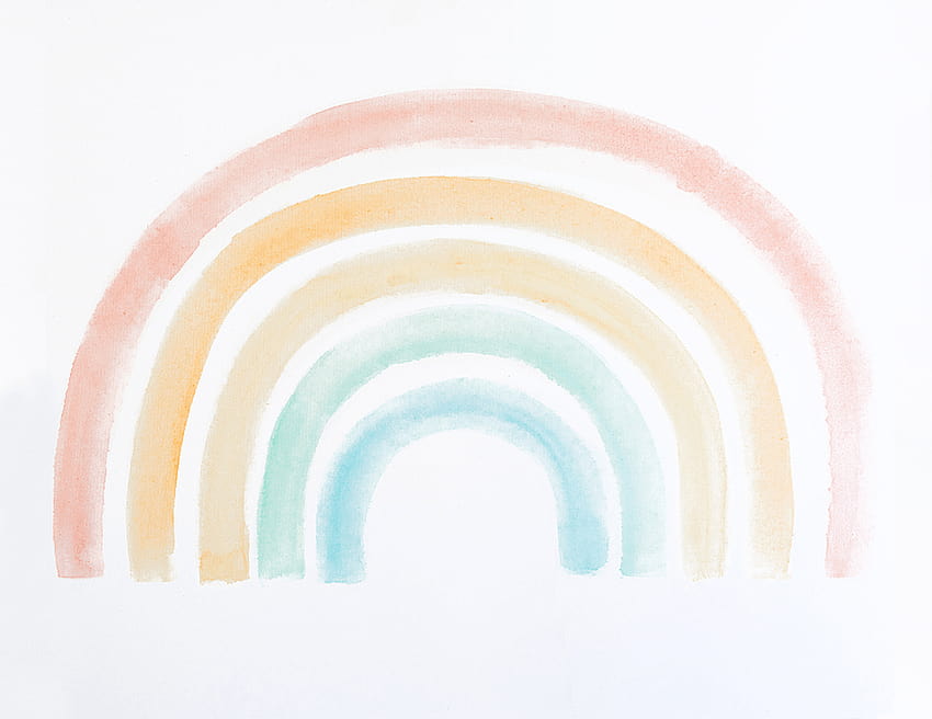Rainbow Boho Rainbow, aesthetic neutral HD wallpaper