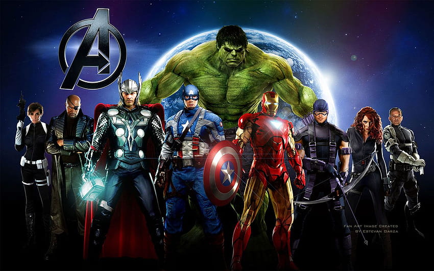 The Avengers round 33, équipe des vengeurs Fond d'écran HD