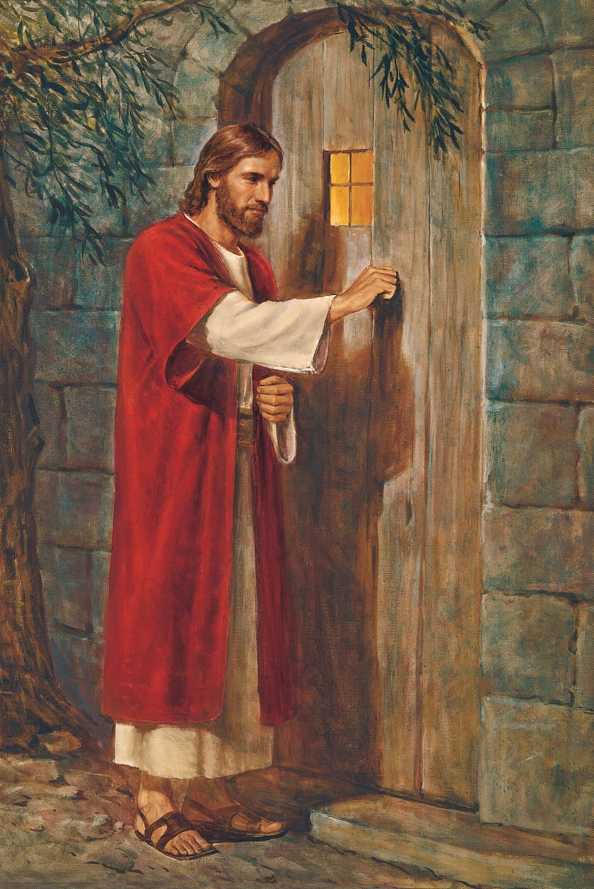 Gesù alla porta, gesù padre giuseppe Sfondo del telefono HD