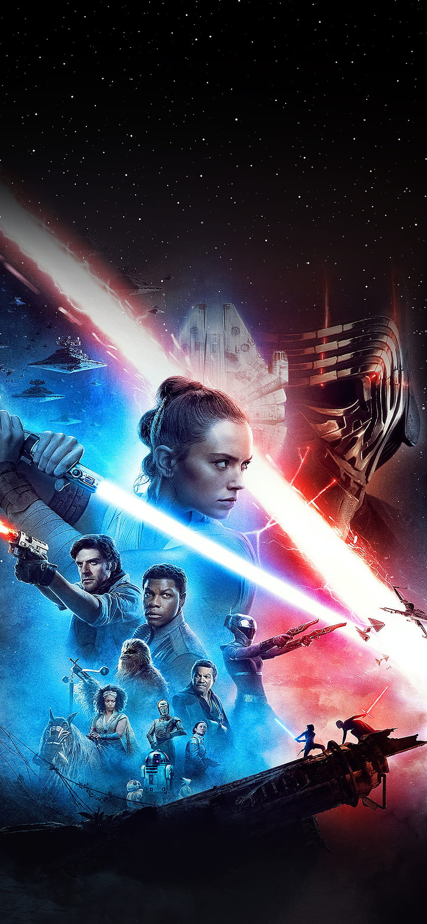 Star Wars The Rise Of Skywalker 영화 포스터, 스타워즈 영화 포스터 HD 전화 배경 화면