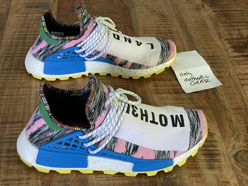 Adidas Pharrell William NMD HU Human Race Solar Pack Pink Yellow Size 10 BB9531 for sale online HD wallpaper
