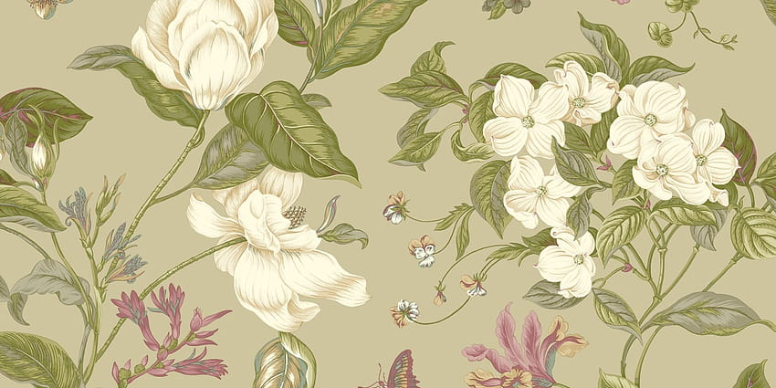 Conheça a estampa floral que rendeu nove dígitos em receita para a Colonial Williamsburg papel de parede HD