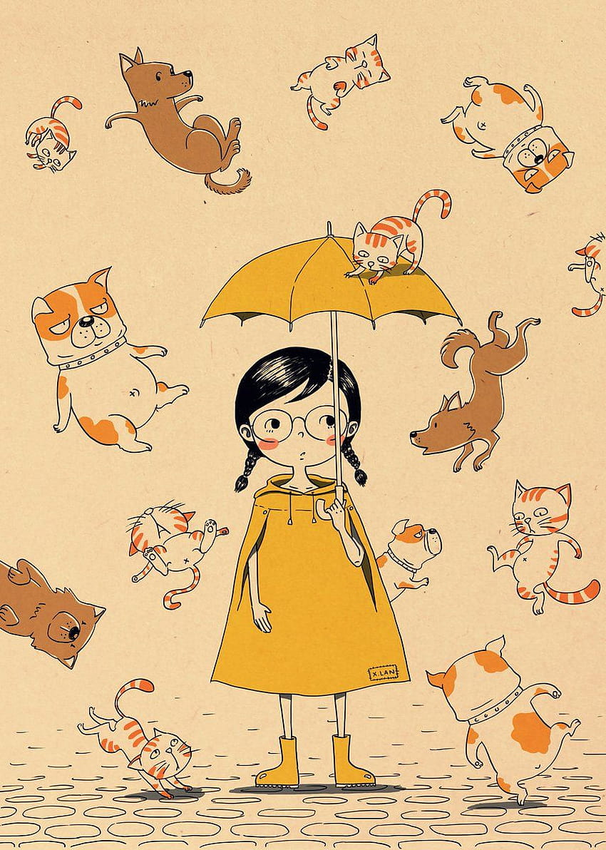 raining cats and dogs ...twitter HD phone wallpaper