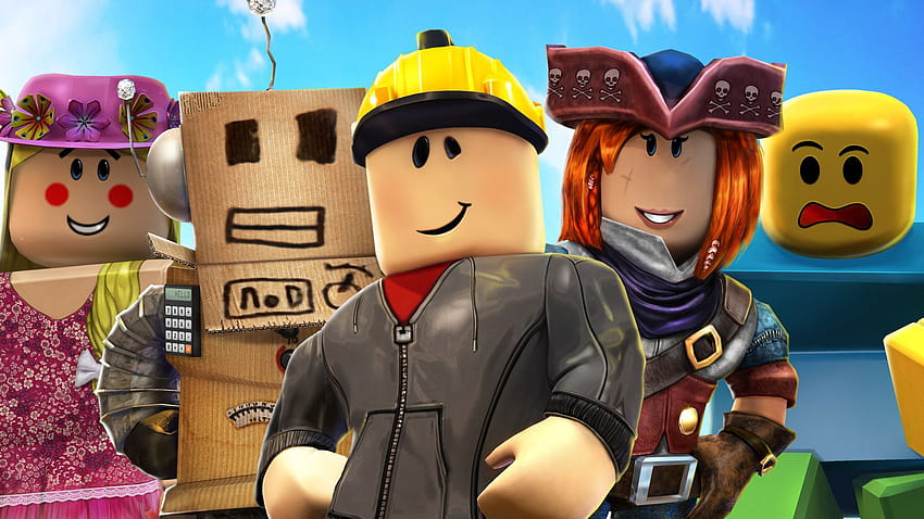 Roblox Characters In Sky Blue Backgrounds Games HD wallpaper