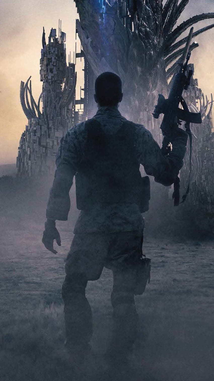 Alien Outpost, 2014 филм, войник, заставата HD тапет за телефон