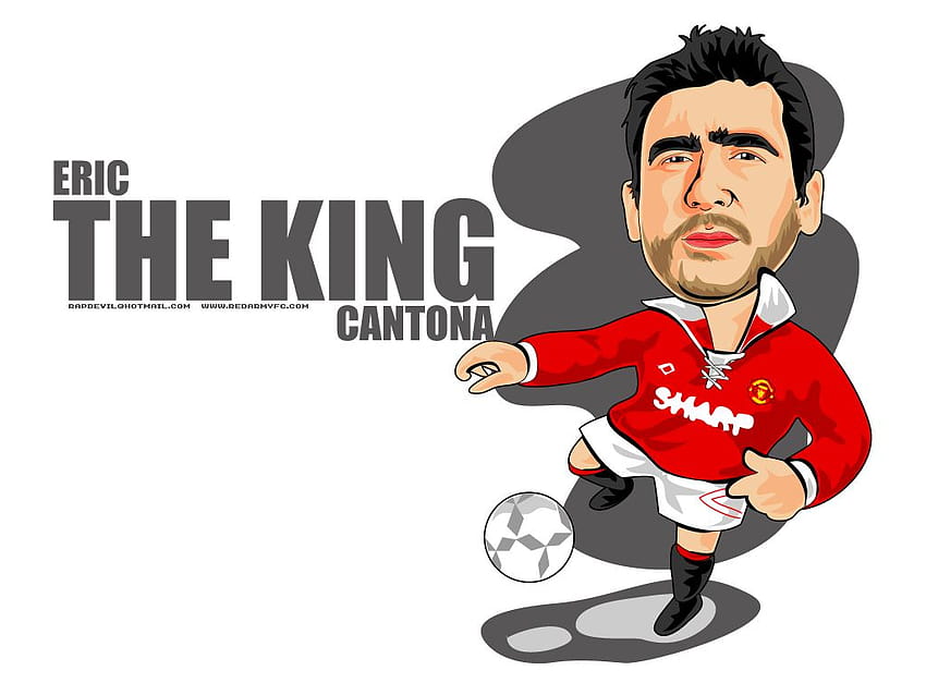 Eric Cantona ใน Cartoon การ์ตูนแมนเชสเตอร์ยูไนเต็ด วอลล์เปเปอร์ HD