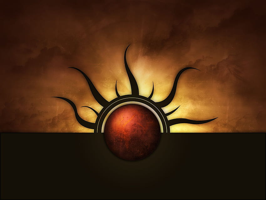Sun, symbol, metallic :: sf.co.ua, sun art HD wallpaper