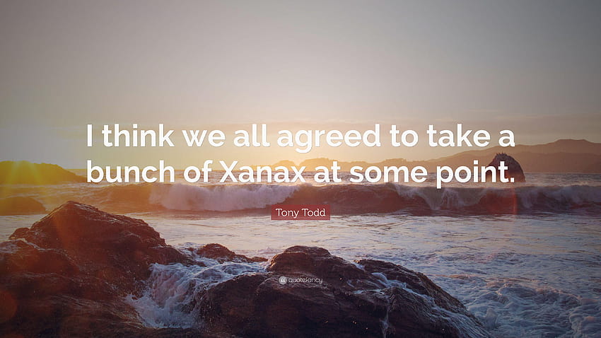Citazione di Tony Todd: “Penso che siamo tutti d'accordo nel prendere un po' di Xanax Sfondo HD