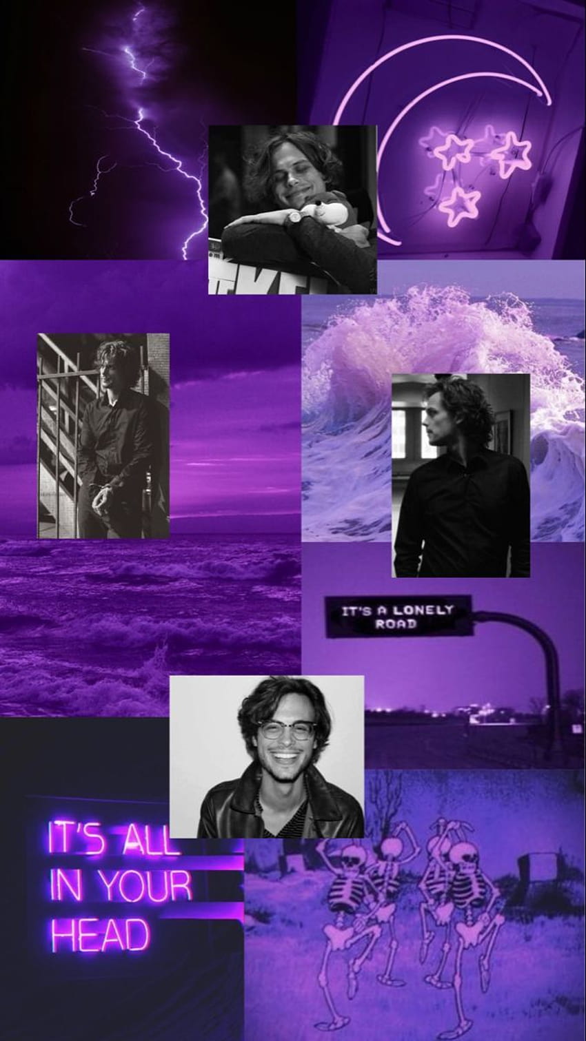 Matthew Gray Gubler Purple, gray and purple aesthetic HD phone wallpaper