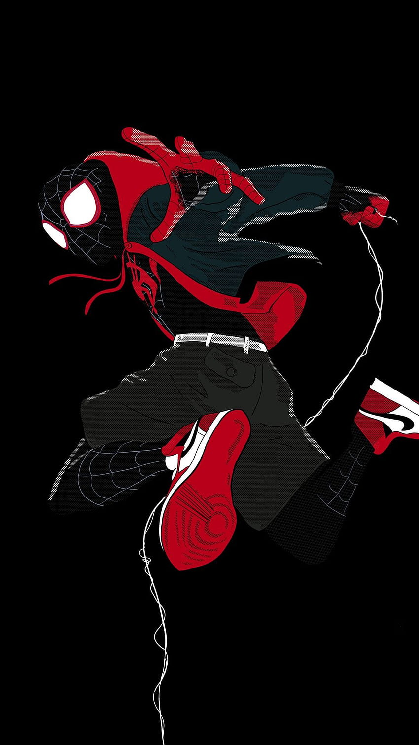 Miles Morales in Spider, into the spider verse iphone HD phone wallpaper |  Pxfuel