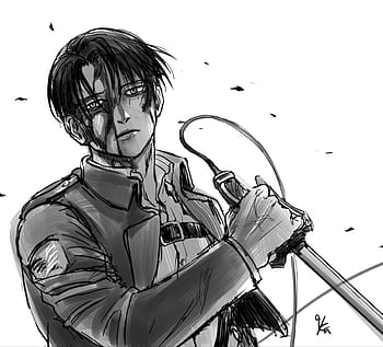 Captain Levi Drawing by ERHSKNIGHTS  DragoArt
