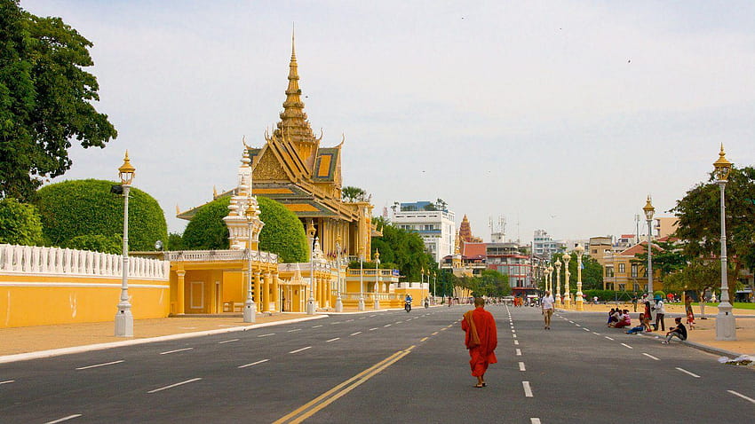Castelos e Palácios : Vista do Camboja, Phnom Penh papel de parede HD