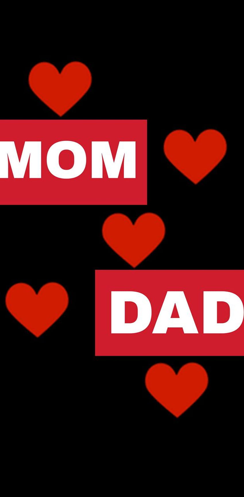 Love Mom Dad autorstwa uzairahmad343, czarnej mamy i taty Tapeta na telefon HD
