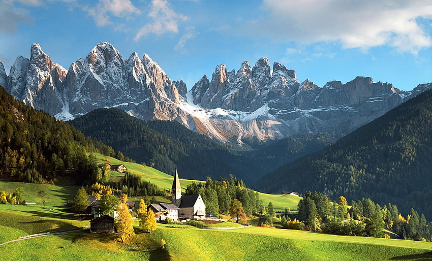 the dolomites italy HD wallpaper
