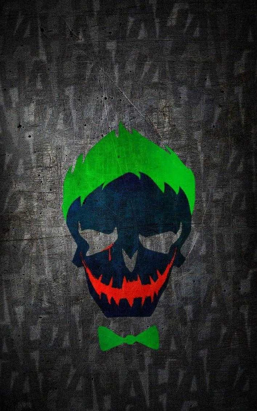 iPhone Legion Samobójców, iPhone z logo Jokera Tapeta na telefon HD
