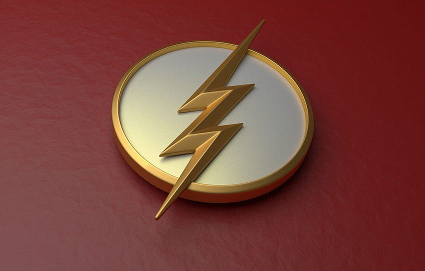 logo, bianco, The Flash, Barry Allen, Grunt Gustin , sezione минимализм, simbolo flash Sfondo HD