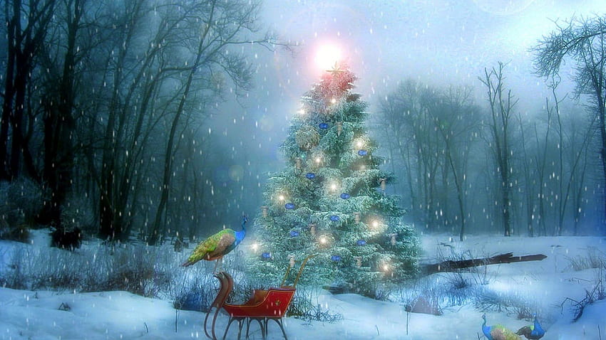 Những bức ảnh hoạt hình Anime background christmas đẹp nhất dịp giáng sinh