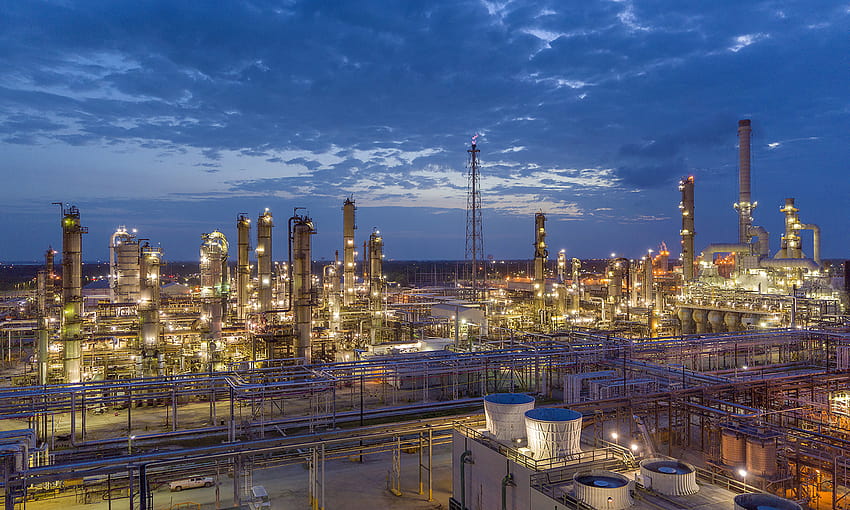 Zasoby medialne, rafineria ropy naftowej Tapeta HD