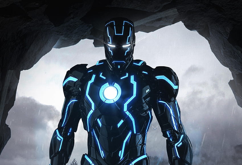 Iron Man, Armor, Neon, Creative Graphics, all iron man armors HD wallpaper