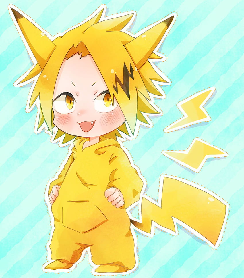 Phone Denki Kaminari And Pikachu, baby denki HD phone wallpaper | Pxfuel