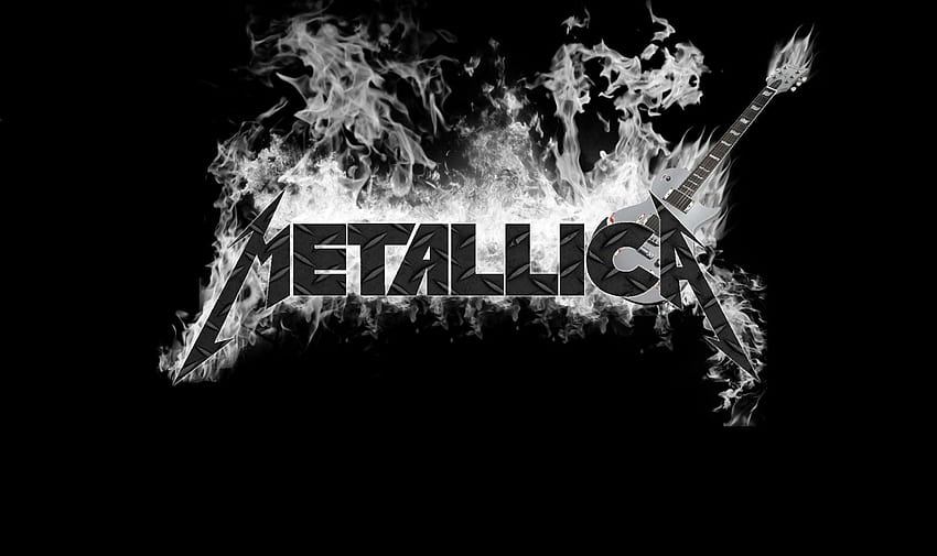 Metallica Logo, Instagram, Tła, tło metallica Tapeta HD