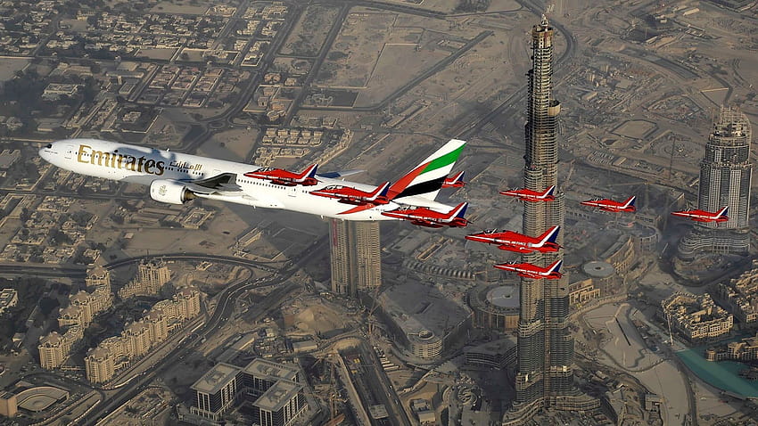 fly emirates logo HD wallpaper