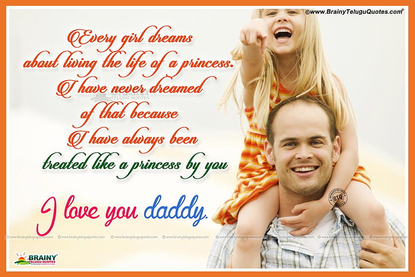 Dad And Daughter Quotes HD wallpaper | Pxfuel