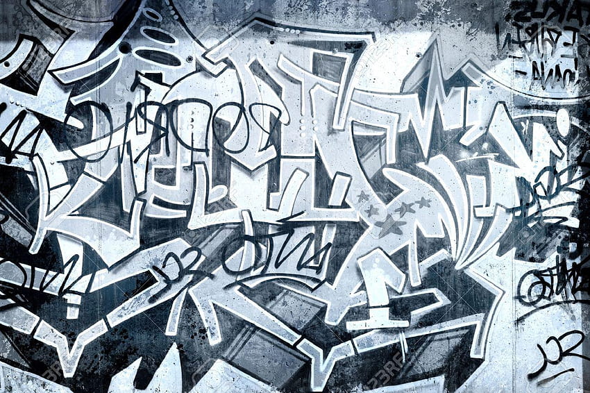 Hip Hop Graffiti Backgrounds Graffiti Over Old Dirty Wall, Urban Hip, hip hop background HD wallpaper