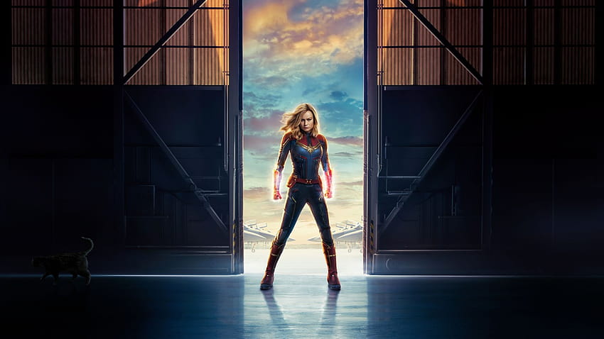 movie, captain marvel, superhero, poster, , background, a6ac4b, captain marvel poster HD wallpaper