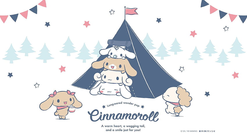 Download Cinnamoroll the Enjoys Spending Time at His Desk Wallpaper   Wallpaperscom