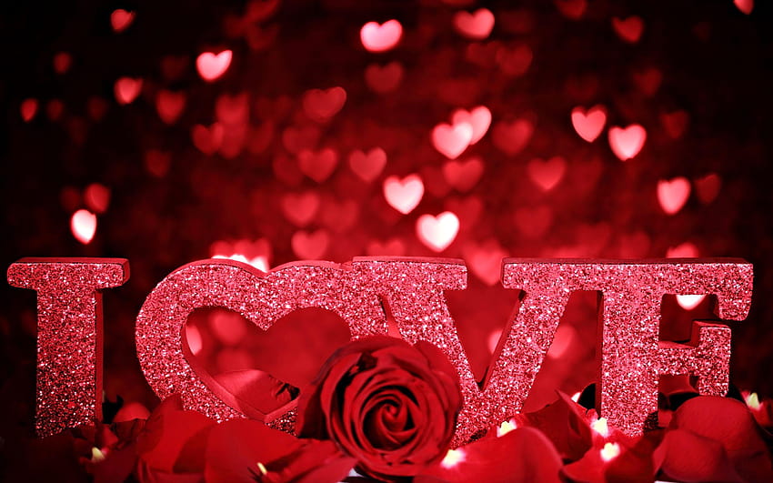 Red Rose Heart 7, сърце с роза HD тапет