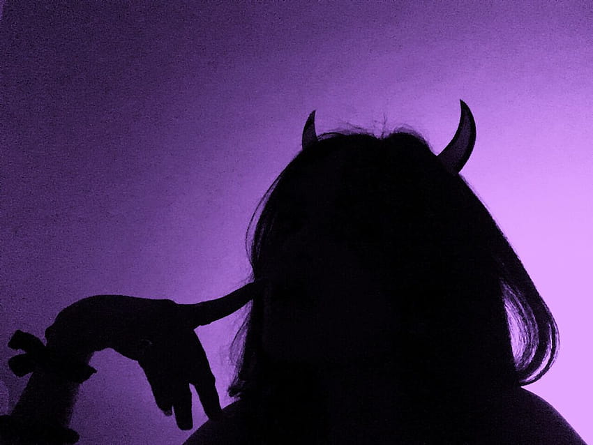 Pin on DEVIL GIRL, devil shadows purple HD wallpaper | Pxfuel