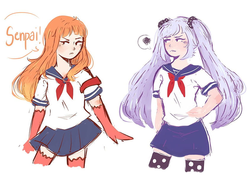 Outfit swap : Osana and Saiko“So I watched this mirrored version of the Yandere  Simulator rival video the o…, osana x raibaru HD wallpaper | Pxfuel