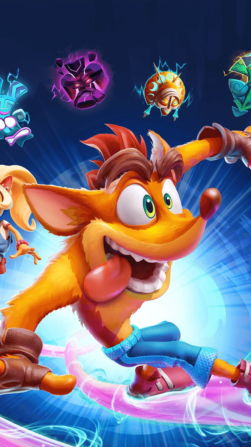 Crash Bandicoot 4 It's About Time Game Poster Ultra Mobile in 2020, crash bandicoot 4 its about time HD phone wallpaper