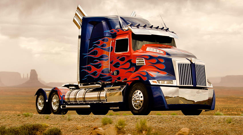 transformers optimus prime truck HD wallpaper