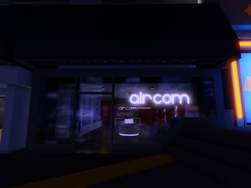 Aircom, neon district HD wallpaper