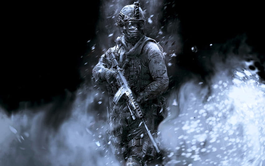 Armas de gangues de Call Of Duty Ghost Fighter Jogos de luta de soldado militar, computador de soldado do exército papel de parede HD