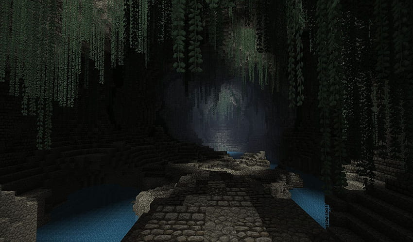 Cueva de Minecraft, Minecraft oscuro fondo de pantalla