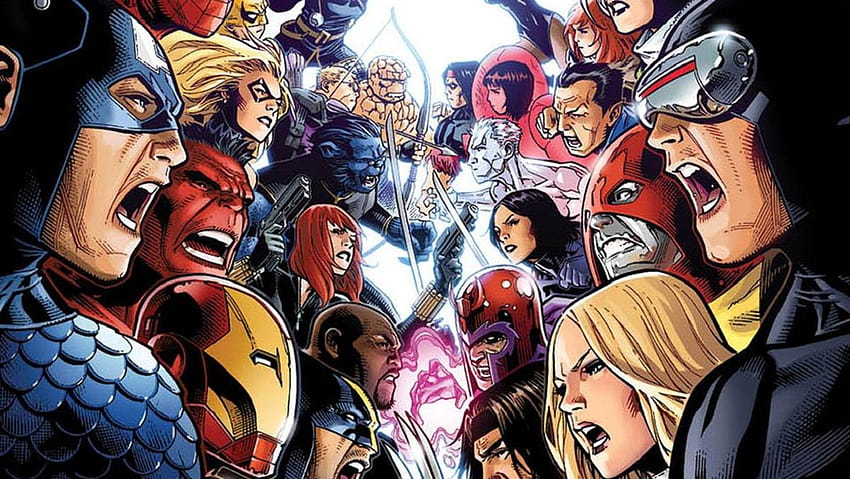 Hem AVENGERS hem de X, x erkek kötü adam olan 14 Marvel Kahramanı HD duvar kağıdı