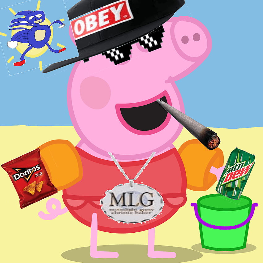 The Ultimate Peppa Pig [MLG PEPPA], peppa pig meme HD phone wallpaper