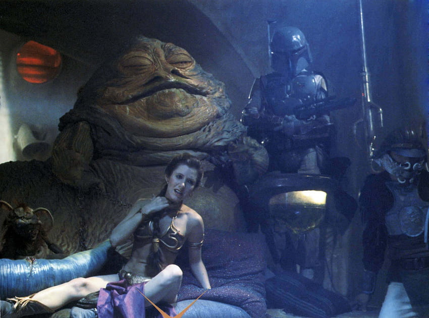 Star Wars, Boba Fett, Leia Organa, Jabba the Hutt HD wallpaper