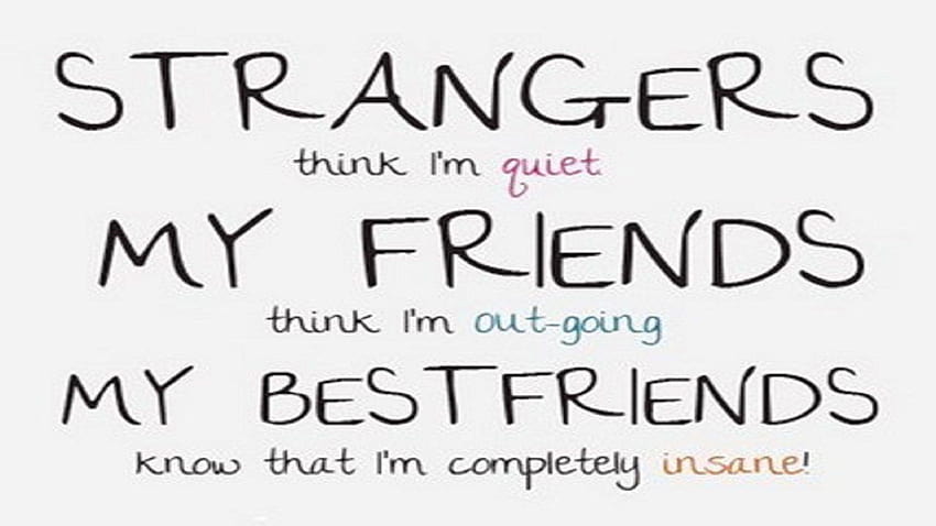 Funny Quote About Friendship Funny, of friendship thoughts HD wallpaper ...