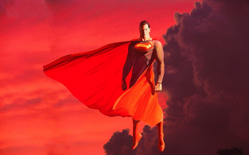 superman alex ross HD wallpaper