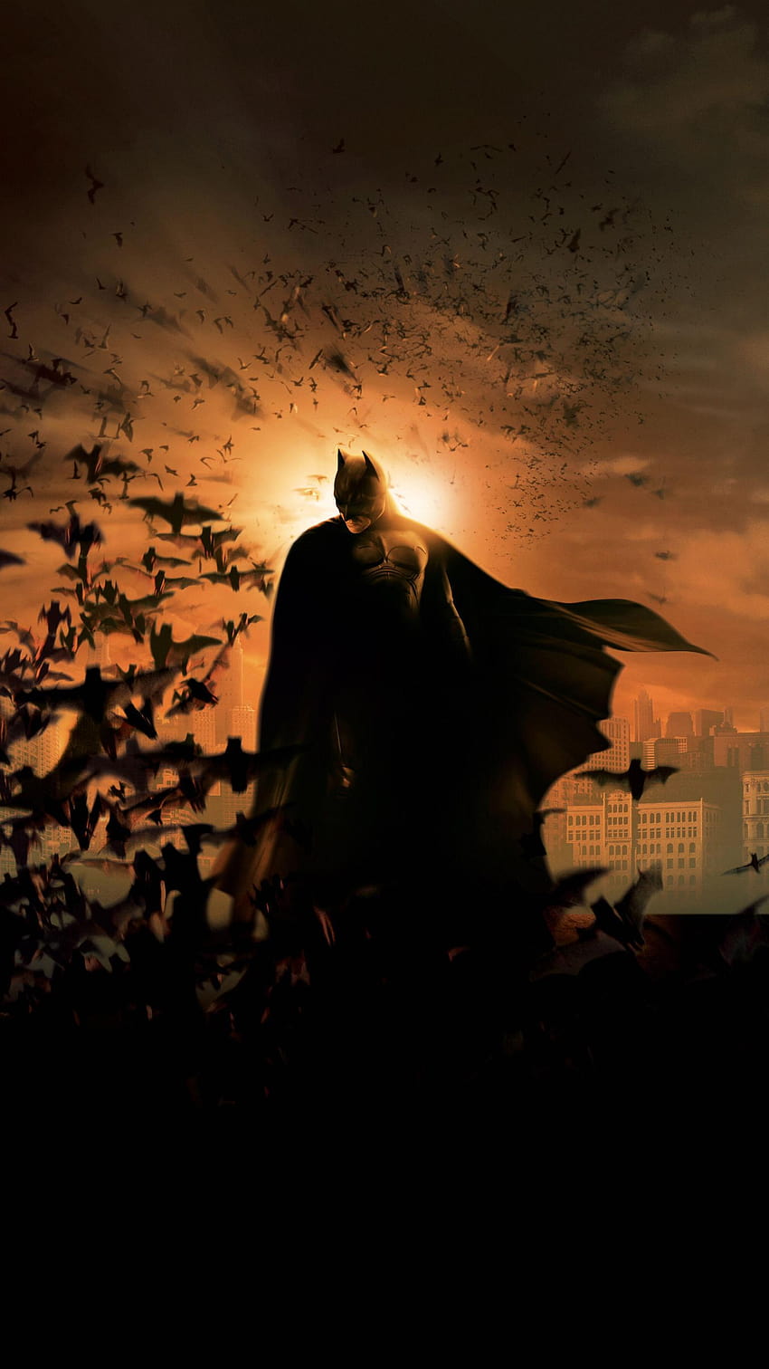 Batman Begins, protector de del teléfono de batman fondo de pantalla del teléfono