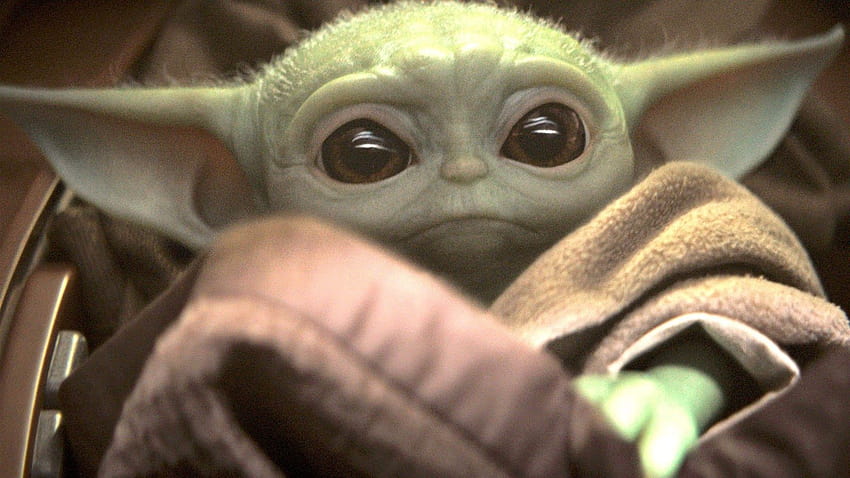 Arrived, baby yoda happy halloween HD wallpaper