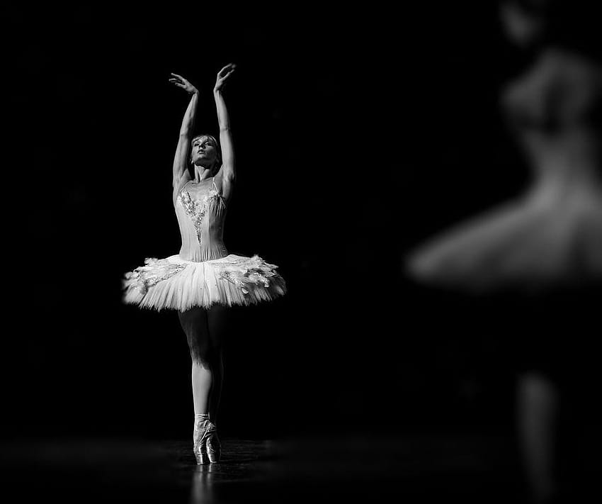 Balet Hitam Putih ~ Kotak, tarian balet Wallpaper HD