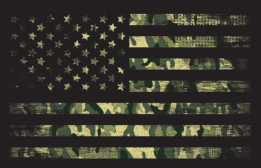 bandiera americana con sfondi mimetici verdi 3573417 Vector Art at Vecteezy, bandiera americana mimetica Sfondo HD